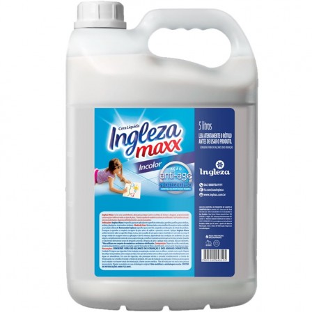 Cera Líquida Incolor Ingleza Maxx Galão com 5 Litros