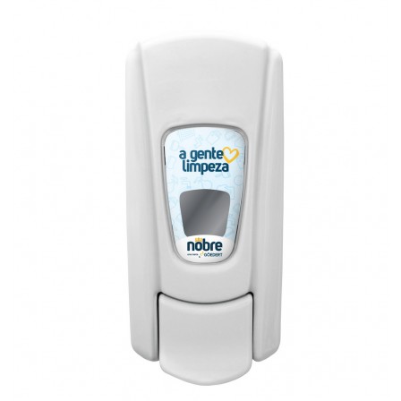 Dispenser Saboneteira Líquida - Com Reservatório - Branco - Linha City - Nobre