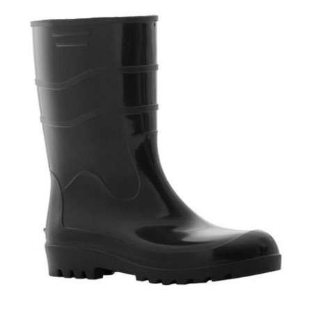 Bota Vulcabras PVC Forrada Preta Cano Curto Nº 44/45