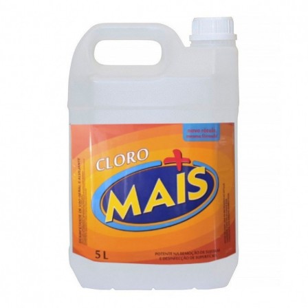 Cloro Desinfetante 5 Litros Mais