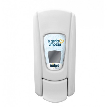 Dispenser para Papel Toalha Interfolhas NOBRE CITY - cinza/branco - 3D