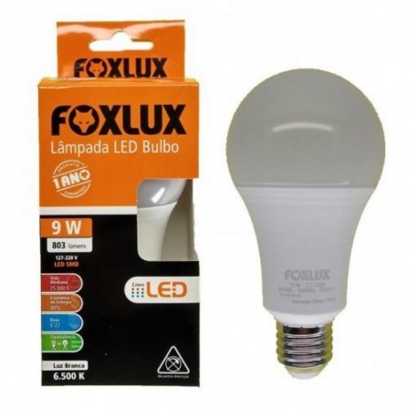 Lâmpada de Led Bulbo 12W 6.500K - Foxlux