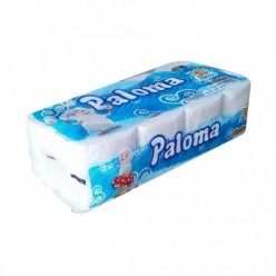 Papel Higiênico Paloma com 8 Rolos 