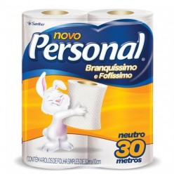 Papel Higiênico Personal Neutro Com 4 Rolos 30 Metros