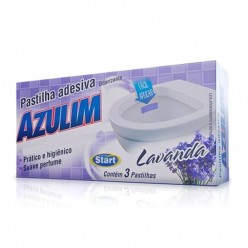 Pastilha Adesiva Sanitária Azulim Lavanda com 3 unidades